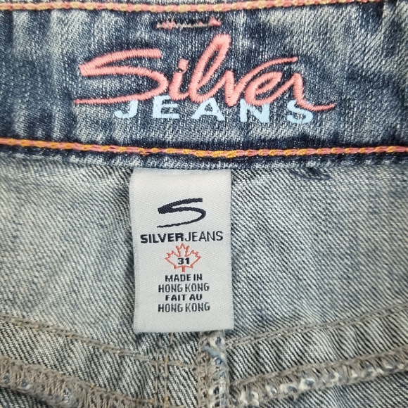 Silver Jeans Mini Raw Hem Jean Skirt Devah - Picture 5 of 9